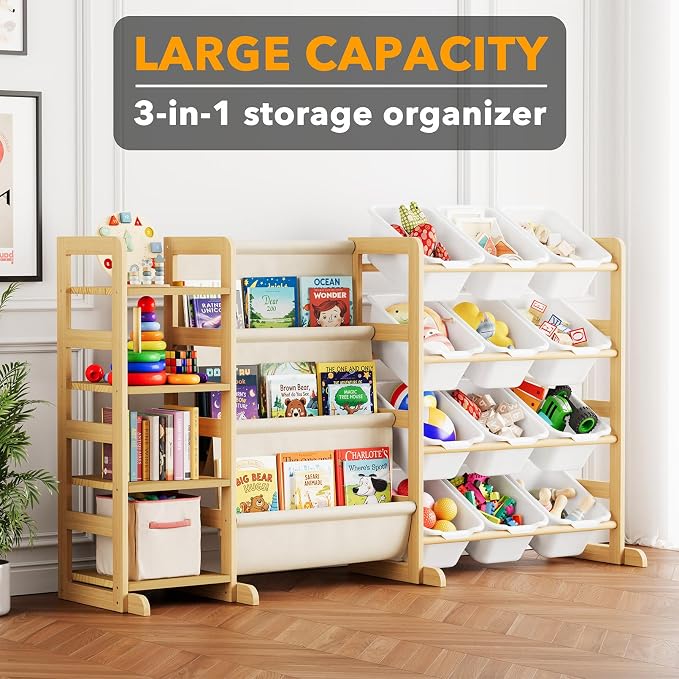 SpaceAid 3-in-1 Toy Storage Organizer - Image 3