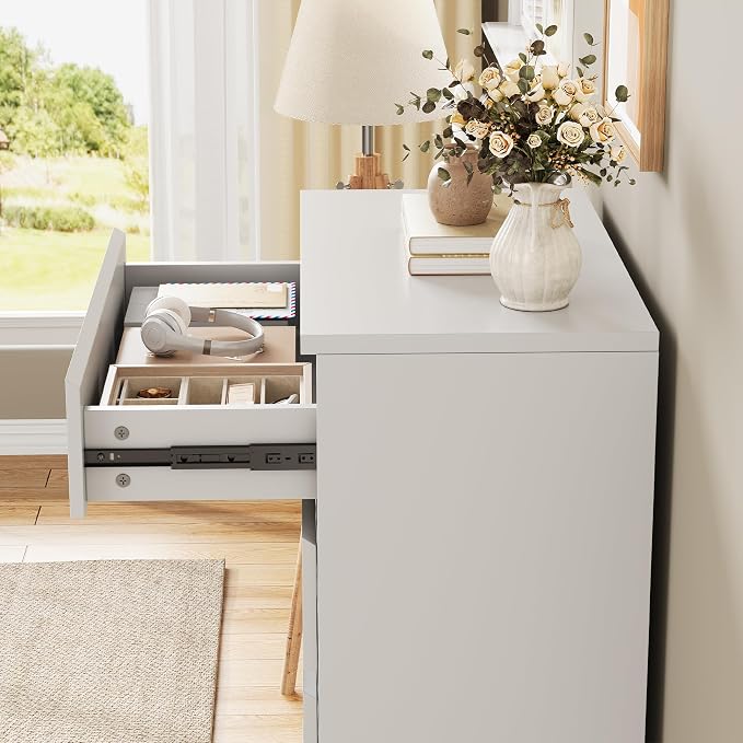 Jocoevol White 5 Drawer Dresser - Image 7