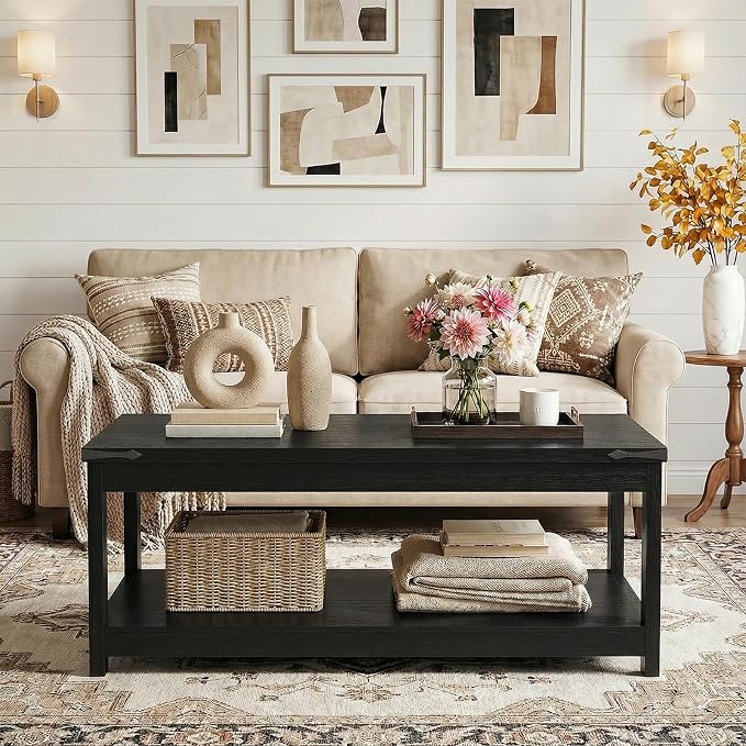 Homieasy 43.3” Rectangular Coffee Table - Image 3