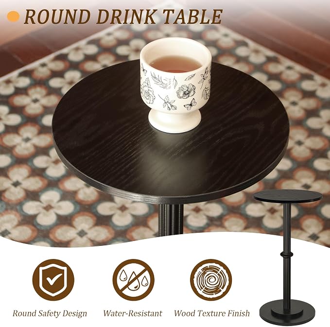 MaxSmeo Drink Table, Small Side Table - Image 6