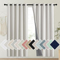 NICETOWN Snowbound Vintage Linen 100% Blackout Curtains by NICETOWN