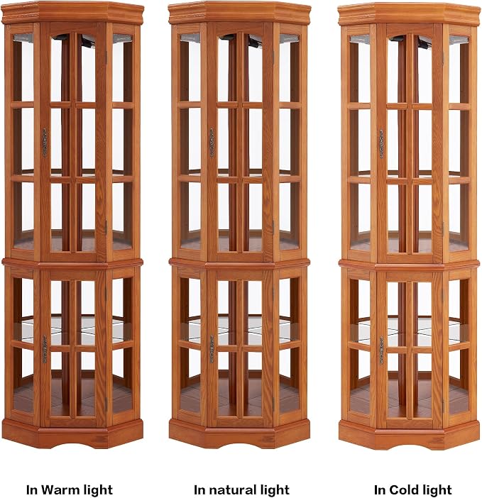 Seeutek Corner Curio Cabinet - Image 7