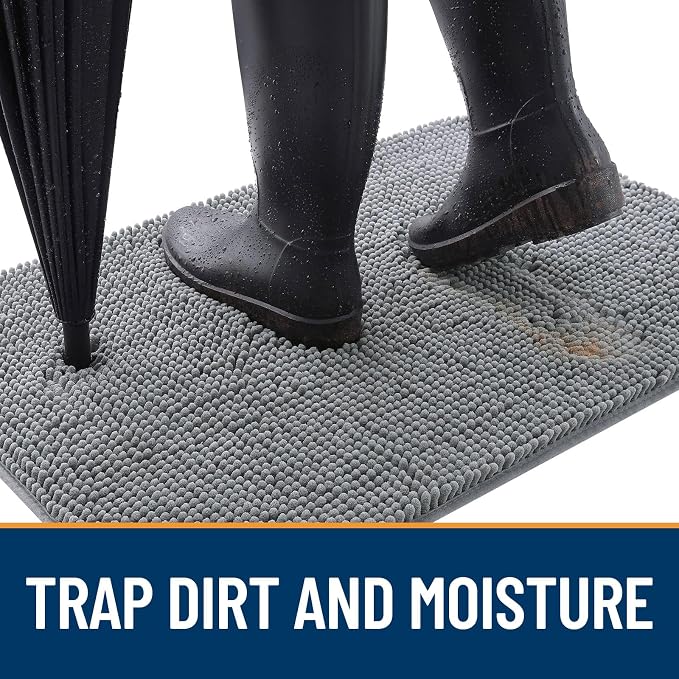 OLANLY Dog Door Mat for Muddy Paws 32x20, Absorbs Moisture and Dirt, Absorbent - Image 2