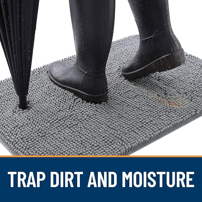 OLANLY Dog Door Mat for Muddy Paws 70x24, Absorbs Moisture and Dirt, Absorbent - Image 2