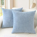 CaliTime Throw Pillow Covers Decorative 26 X 26 Inches Pack of 2 Cozy Chenille by CaliTime