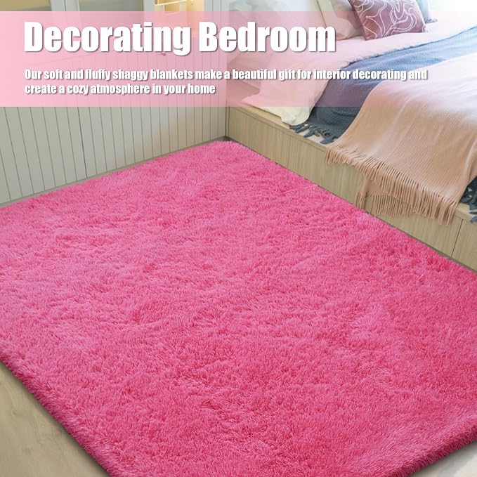 6x9 Fluffy Area Rug for Living Room, Shag Area Rugs for Bedroom, Soft Fuzzy Rug - Image 7