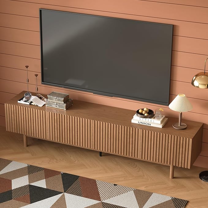 86.61" Mid-Century Modern TV Stand - Image 4