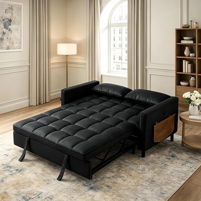 4 in 1 Convertible Sofa Bed, Pull Out Couch - Image 5