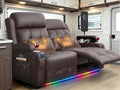 Power Loveseat Recliner with 2-Point Graphene Heat & Massage, Under-Seat by FurgattiEnjoyYourLife