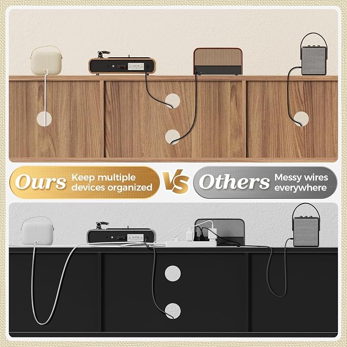 SUPERJARE Boho TV Stand for 65 Inch TV, Entertainment Center - Image 4