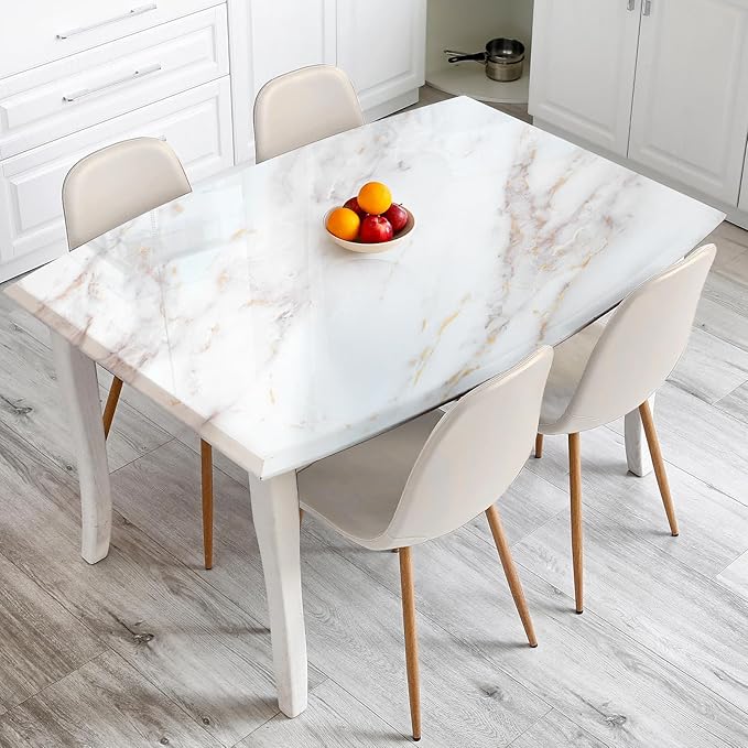 rabbitgoo Glossy Marble Contact Paper Peel and Stick Wallpaper 35.4" x 78.7" - Image 2