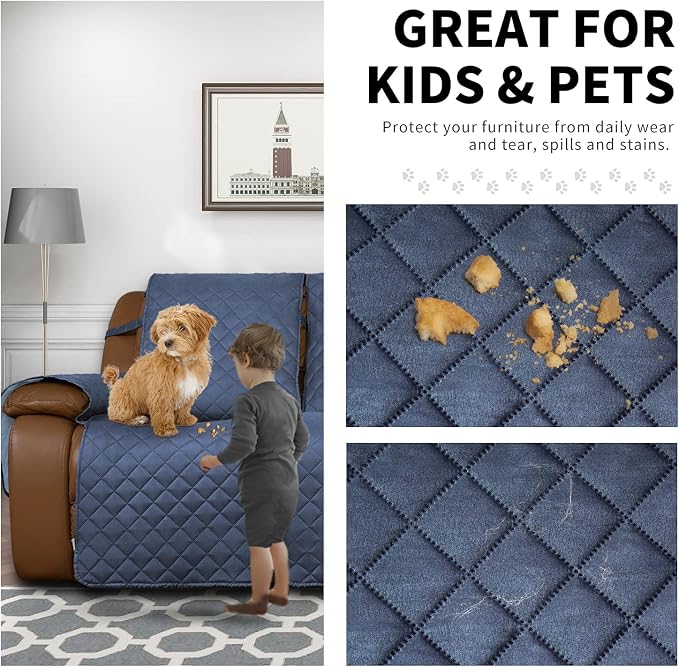 Easy-Going Loveseat Recliner Cover, Reversible Couch Cover - Image 3