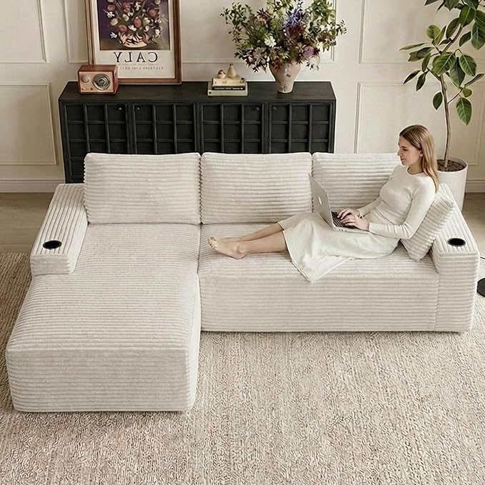 104" Cloud Sectional Couch L-Shaped by ODUWA
