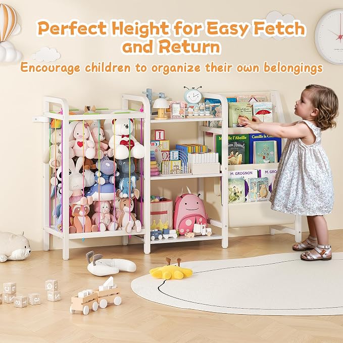B1 Kids Bookshelf and Toy Storage, 3-Tier Book Shelf - Image 4