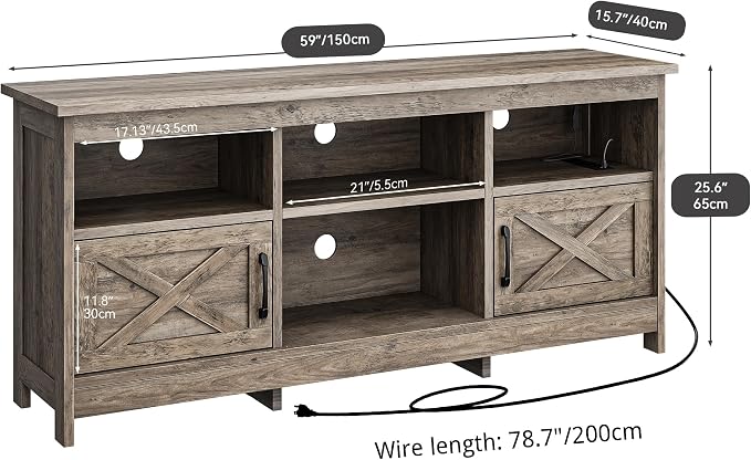 YITAHOME TV Stand for 65 Inch TVs, Entertainment Center - Image 2