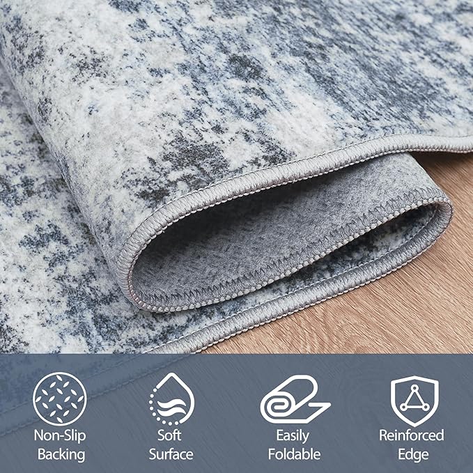 Round Rug 6ft Circle Rug Washable: Carpet Small Circular Area Rug - Image 5