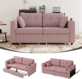 67" Small Loveseat Couch with Storage, USB Charging and Cup Holder, Space by Firscook