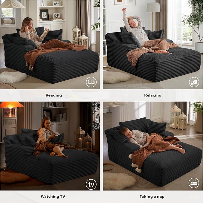 50 Inches Chaise Lounge Indoor, Oversized Chaise Lounge Chair - Image 6