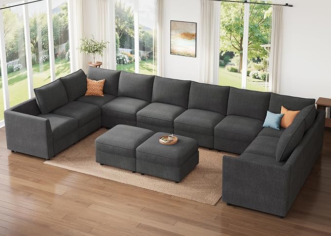 HONBAY Modular Sectional Sofa Sleeper Couch by HONBAY
