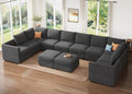 HONBAY Modular Sectional Sofa Sleeper Couch by HONBAY