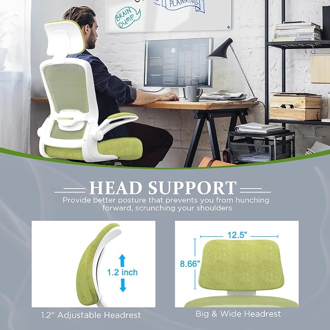 Mimoglad Office Chair, High Back Ergonomic Desk Chair - Image 5