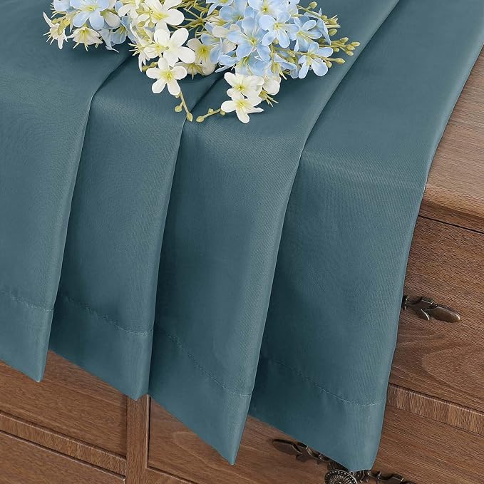 Small Sheer Curtains 2 Panels Set, Kitchen Curtains 36 Inch Length, Elegant - Image 6