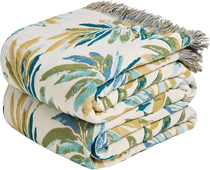 LUTBM Boho Throw Blanket for Bed Cotton Summer Blankets Twin Size for Bedroom by LUTBMFindYourFreeSpiritatHome