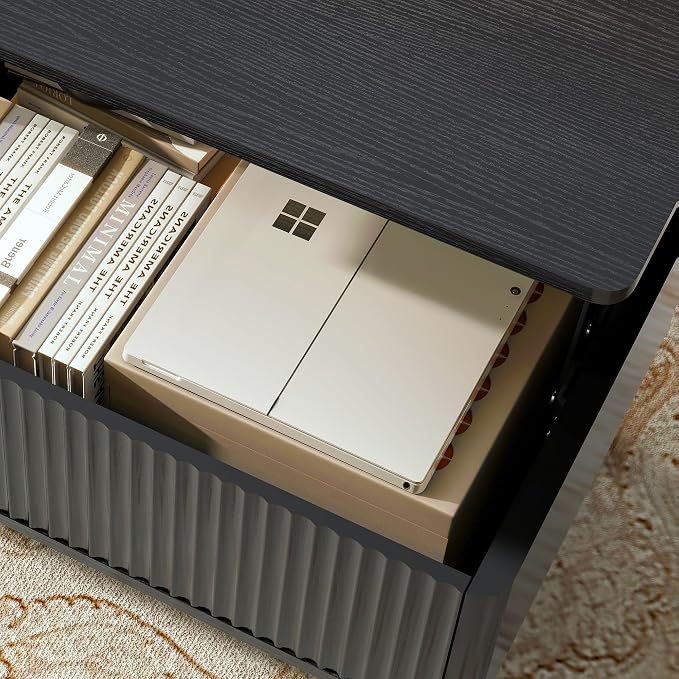LYNCOHOME Fluted Coffee Table - Image 5