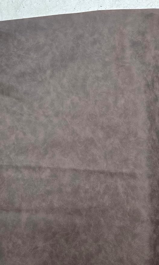 Cafe Brown Nubuck Soft Faux Leather Fabric Sheet PU Leather Sold by The Yard - Image 5