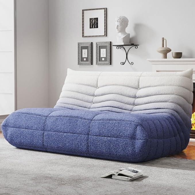 WHGBJA Bean Bag Chairs for Adults, Memory Foam Couch Loveseat Sofa Chair by WHGBJA