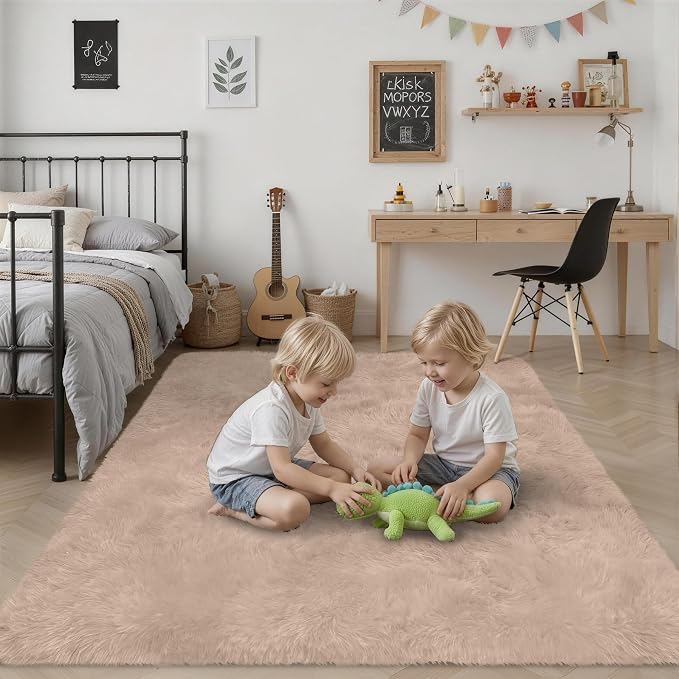 Fluffy 4x6 Area Rugs for Living Room Bedroom: Ultra Soft Shag Rug Non-Slip - Image 7