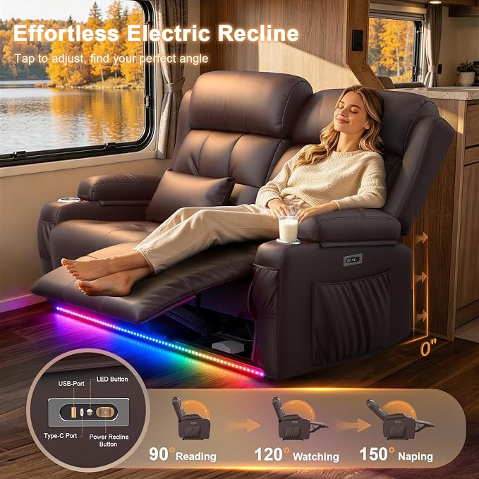 Power Loveseat Recliner Sofa - Image 3