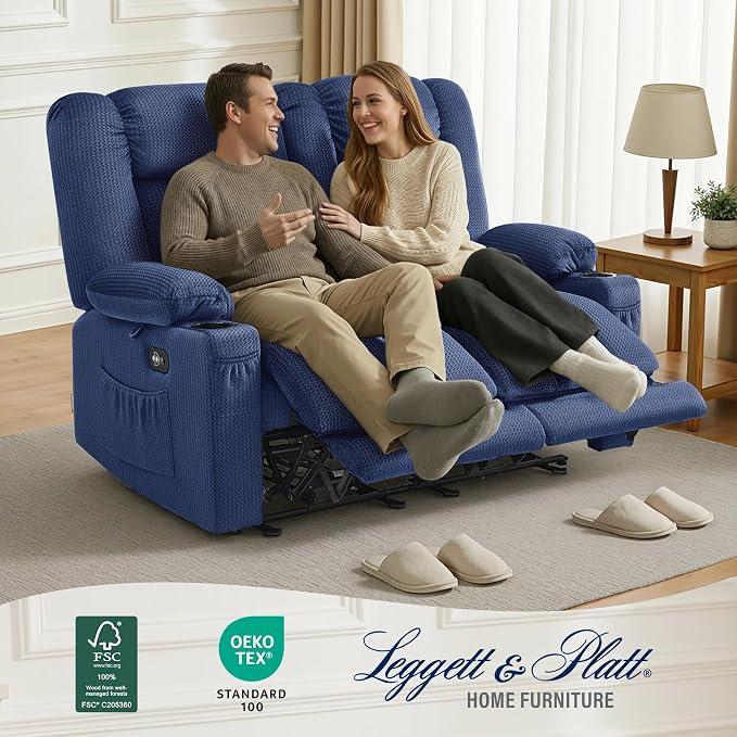 MCombo 55.9" Zero Gravity Power Loveseat Recliner - Image 3