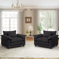 Modern Oversized Accent Chairs Set of 2, Chenille Cloud Sofa Chair by choairy
