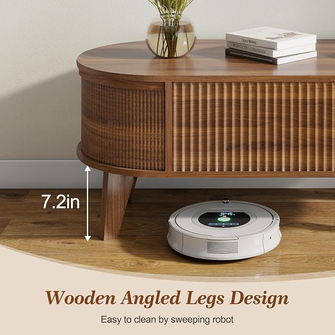 LYNCOHOME Fluted Lift Top Coffee Table - Image 4