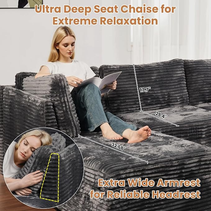 ovios 32.7 inches Ottoman Seat Module - Image 7
