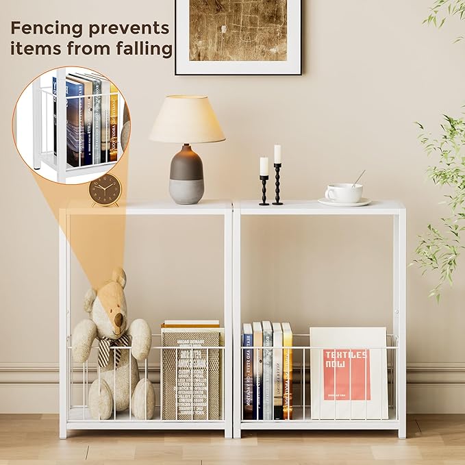 Homleke Narrow Side Tables Set of 2 - Image 4