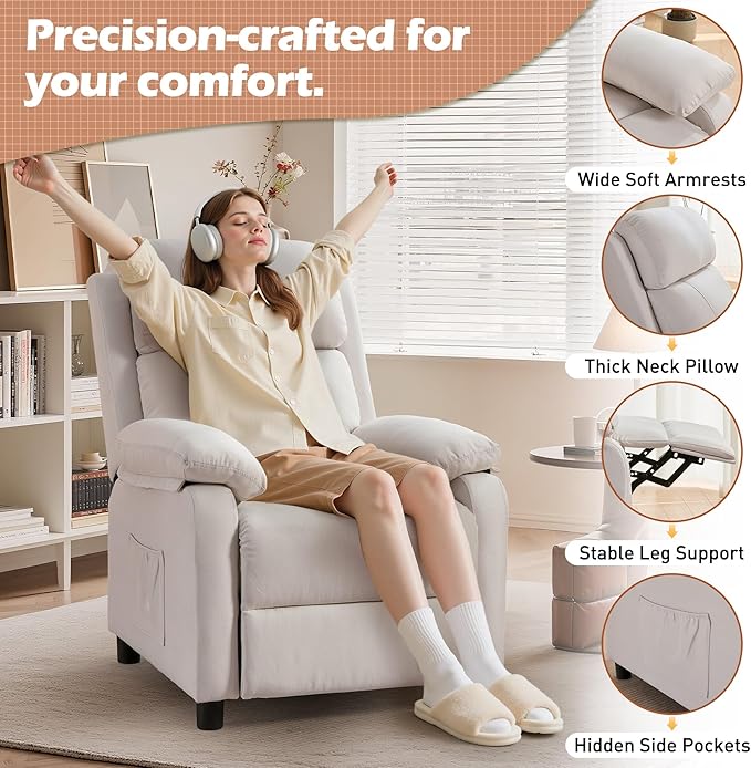 Korser Recliner Chair, Living Room Chairs - Image 5