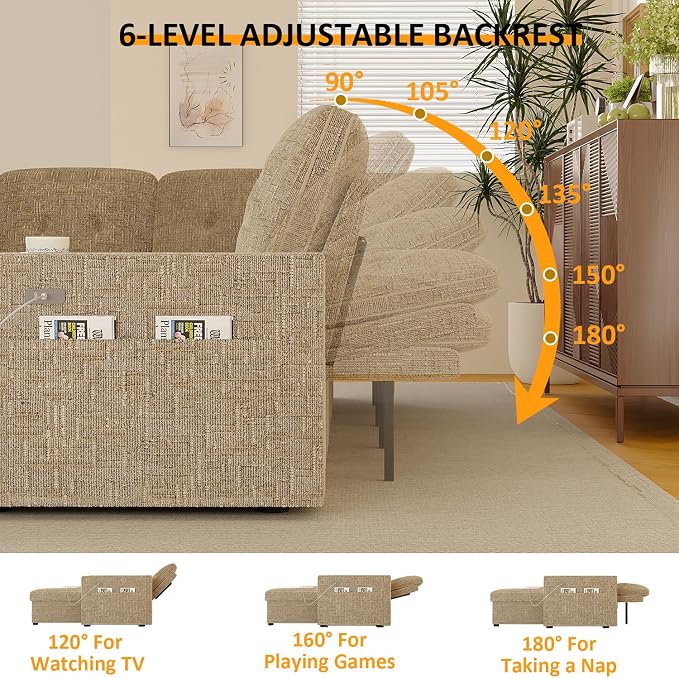 Modular Sectional Sleeper Sofa - Image 4