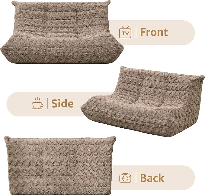Bean Bag Chairs for Adults Giant Bean Bag Chair Memory Foam BeanBag Chair Bean - Image 8