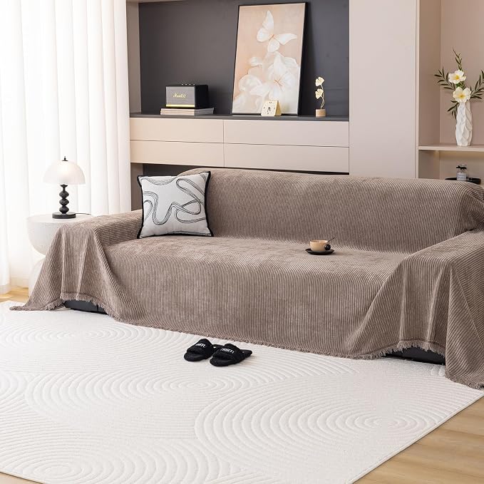 DREAMINGO Modern Minimalist Sofa Covers Washable Pet Furniture Protector Couch by DREAMINGO