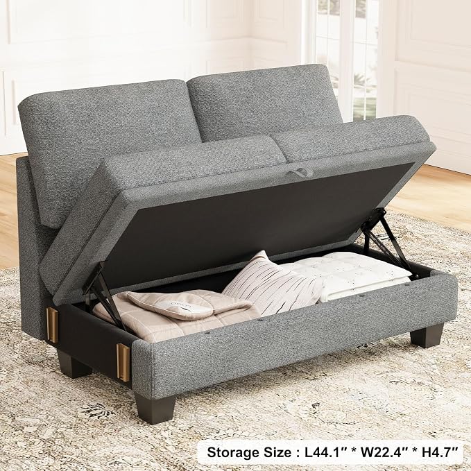 Belffin 45.6” Chenille Loveseat Module - Image 3