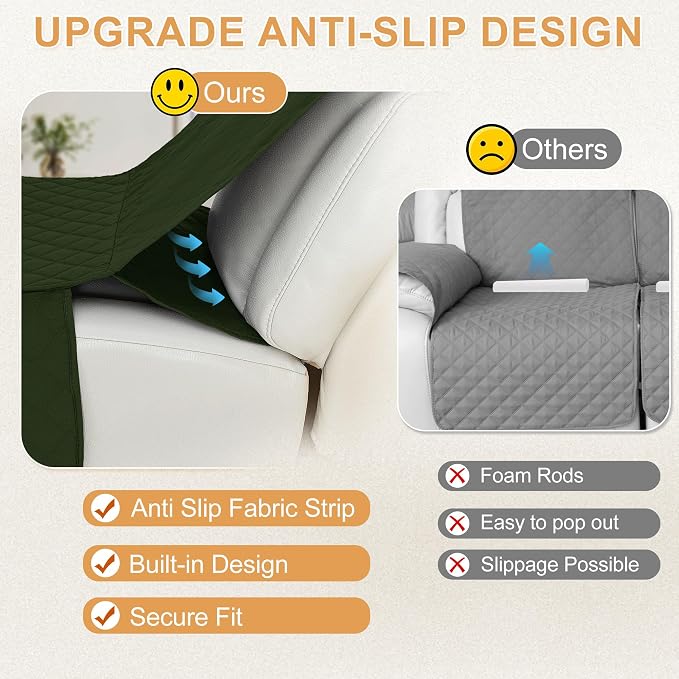 HDCAXKJ Reclining Sectional Couch Covers L Shape Recliner Sofa Middle Console - Image 3