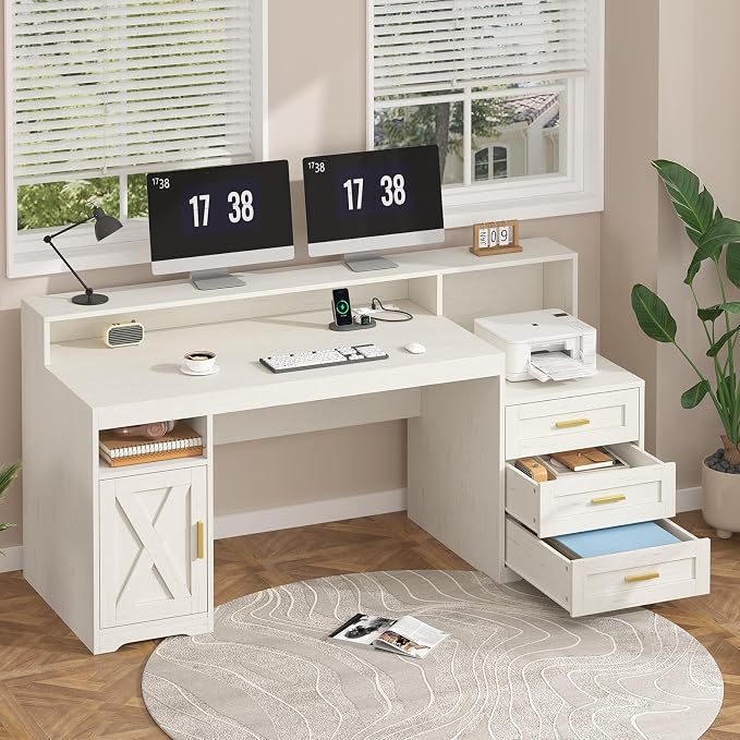 TVU Farmhouse Computer Desk - Image 3