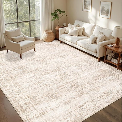 4x6 Area Rugs for Living Room: Washable Rug Soft Vintage Boho Medallion Carpet by EXPEDIX
