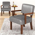 FAGAGA Accent Chair, PU Leather Oversized Living Room Chairs by FAGAGA
