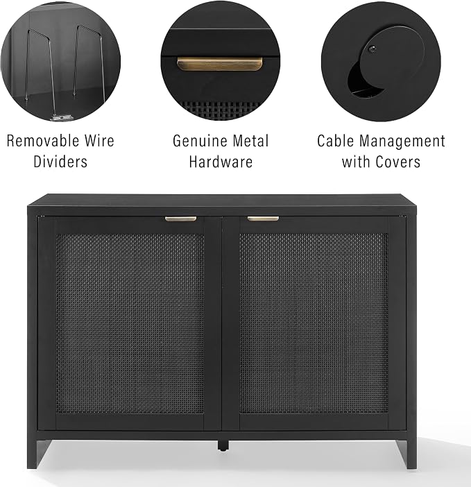 Crosley Furniture Kenji Media Console, Record Player Stand - Image 7