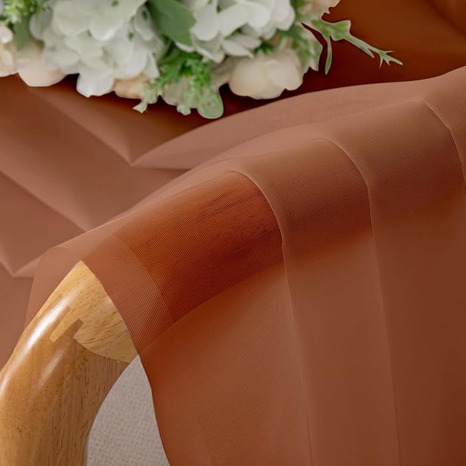 Chyhomenyc Orange Sheer Valances - Image 7
