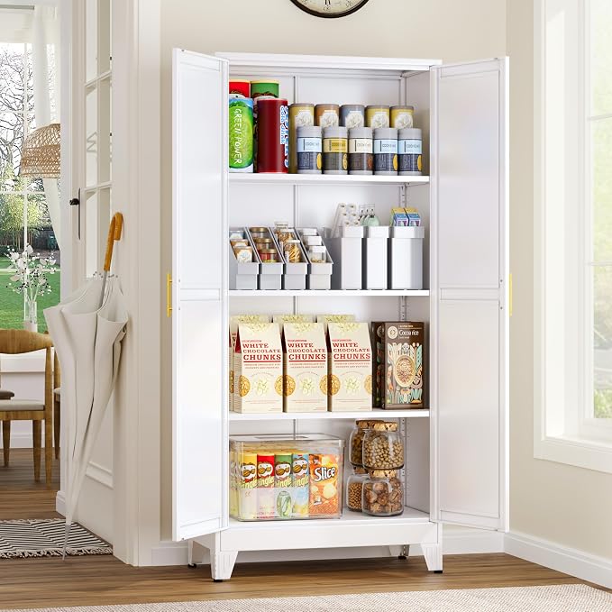 GAIOUS Metal Pantry Cabinet, Kitchen Pantry Storage Cabinets - Image 8