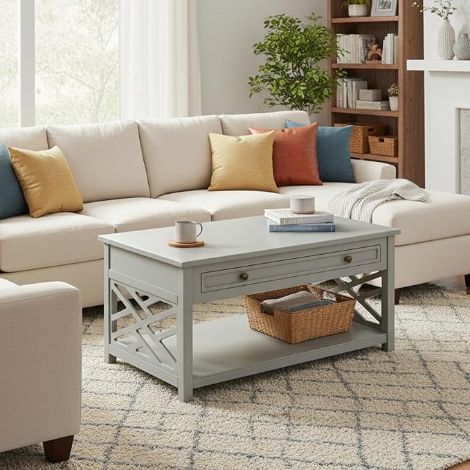 Alaterre Furniture Coventry Classic 36-Inch Wood Coffee Table by AlaterreFurniture